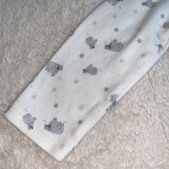 Janie and Jack Ivory Lambs Bodysuit Onesie GUC 6-12M - Picture 3 of 10